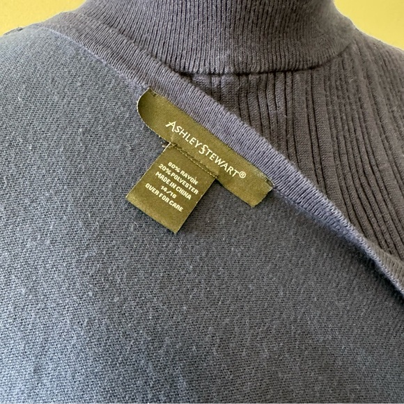 Navy Ribbed Sleeveless Top & Cardigan Set 14/16 - Picture 9 of 11